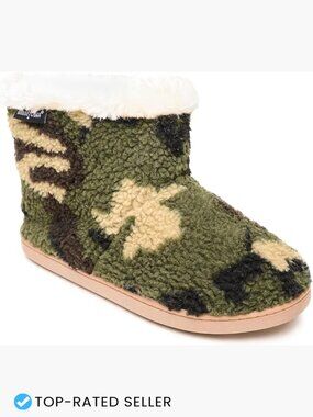 Faux Fur Ankle Booties Slippers Cozy Warm Slip Resistant Indoor Outdoor
